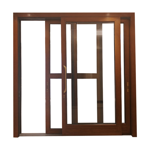 Luxury heavy duty double glazing 3 panel 4 panel triple tracks Thailand aluminum sliding glass door on China WDMA