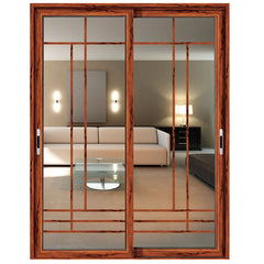 Made in China guaranteed quality sliding doors bedroom partition door tempered aluminum glass door on China WDMA