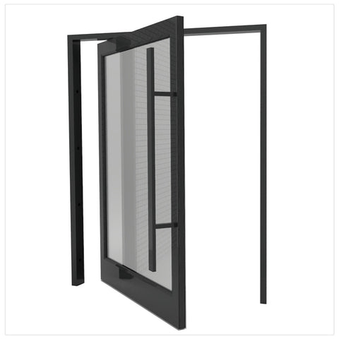 Main Entry Modern Design Aluminum Pivot glass door on China WDMA