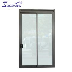 Manually operated aluminium sliding door with blind shutter used house interior on China WDMA