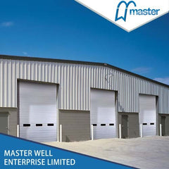 Master Well CE certification Industrial sectional door with pedestrian door for your option on China WDMA