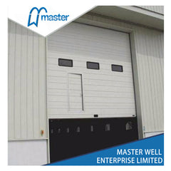 Master Well CE certification Industrial sectional door with pedestrian door for your option on China WDMA