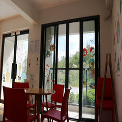 Mesh Screen One Way Vision Window Screen Folding Screen Door For Baby Room on China WDMA