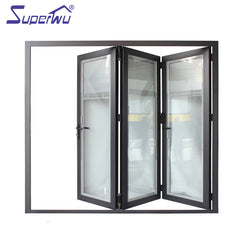 Miami-Dade County Approved Hurricane Certification Built-in shutter aluminium frame folding door for living room on China WDMA