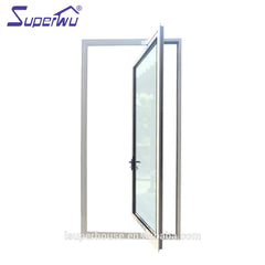 Miami-Dade County Approved aluminum glass french pivot doors exterior on China WDMA