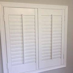 Modern Australia Wood White Horizontal Open Folding Plantation Shutters Directly From China on China WDMA