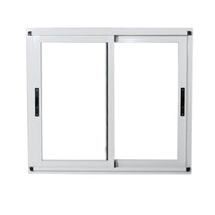 Modern Front Wood Grain Finish Aluminum Window Double Horizontal Slider Window Premium Quality Slider Window on China WDMA