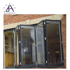 Modern design customized size sound proof extrusion aluminum folding window door on China WDMA