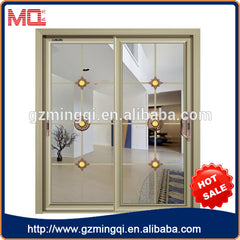 Modern design interior aluminum double pane sliding glass doors on China WDMA