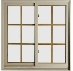 Modern designs wooden finish slim frame hollow glass aluminium sliding window with inside grill for kenya on China WDMA