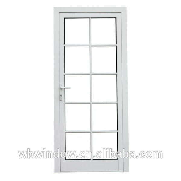 Modern doors design Plastic/Vinyl casement patio doors,swing opening doors with grids,Plastic/Vinyl windows and doors on China WDMA