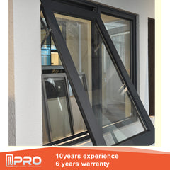 Modern hot design australian standard double glazed Cheap Small aluminum glass top hung window awning windows philippines