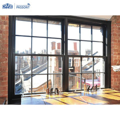 Modern iron window grill design single hung sash window for Canada Market on China WDMA