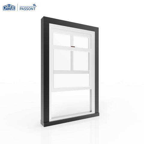 Modern iron window grill design single hung sash window for Canada Market on China WDMA