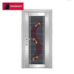 Modern life stainless steel main door design cheap exterior steel door on China WDMA