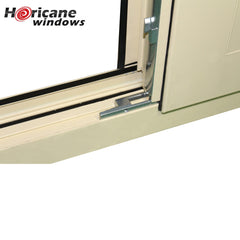 Modern residential large aluminum double hinged patio security doors with built in blinds on China WDMA