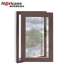 NFRC Approved large anodized commercial aluminum casement hurricane impact windows for sale on China WDMA