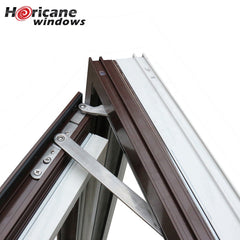 NFRC Approved large anodized commercial aluminum casement hurricane impact windows for sale on China WDMA