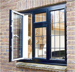 New Design Double Glazed Slide Aluminium Frame Sliding Frosted Glass Window With Screen on China WDMA