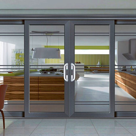 New Model Aluminum Glass Doors Balcony Slim Aluminum Sliding For Entrance Frame-less Folding Door on China WDMA