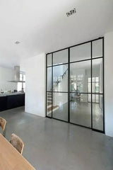 New design Smoothly Frameless Tempered Glass Stacking Sliding Folding Door on China WDMA