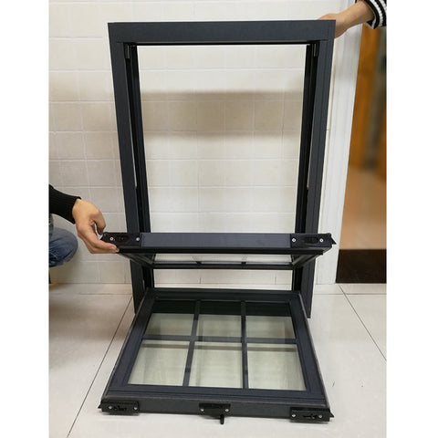 New design double hung glass windows aluminium glazed sash cost on China WDMA