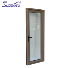 New design factory price patio single panel aluminium casement hinged glass door on China WDMA