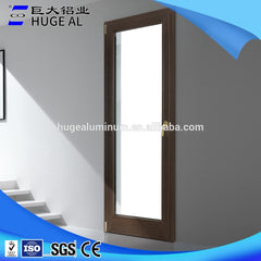 New design factory price patio single panel aluminium casement hinged glass door on China WDMA