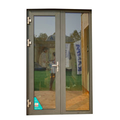 New design factory price patio single panel aluminium casement hinged glass door on China WDMA