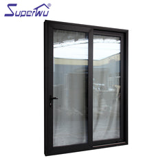 New design interior balcony doors aluminum two panel double glass sliding doors on China WDMA