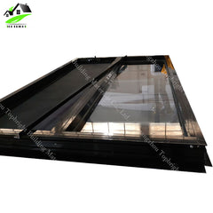 New design picture low cost aluminum frame glass wall double tempered glass sliding window and door price on China WDMA