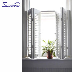 New design product Aluminum Big Blades Bifolding Louver window & door on China WDMA