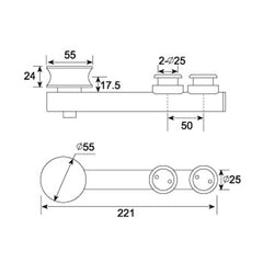 New design sliding glass door hardware for office with accessories on China WDMA