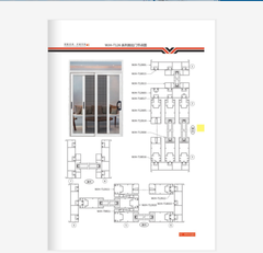 New style high quality aluminium sliding door with double glass on China WDMA