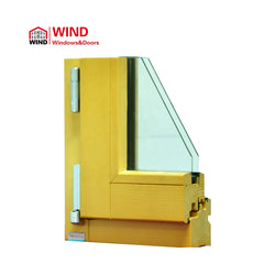 North America Standard Casement Wood Aluminum outward opening swing Window with Crank Operator on China WDMA