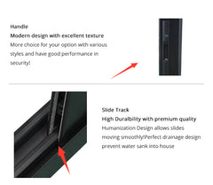 North American standard double low-e glass sliding window on China WDMA