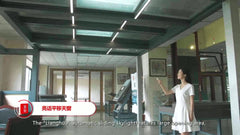 Grey aluminium profile blinds german doors windows electric automatic sliding skylight roof window on China WDMA