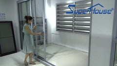 Gliding aluminum windows and doors equipment frameless frosted glass kitchen aluminium doors with low price on China WDMA