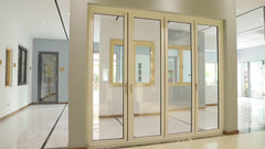 Roomeye double glass aluminum folding door on China WDMA