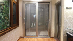 aluminium panel european style french exterior sound proof triple sliding door on China WDMA