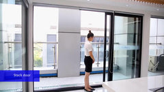 Superhouse NFRC Australia standard AS2047 aluminium frame bathroom sliding glass door on China WDMA