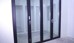 RTS Exterior Balcony Accordion Aluminum Sliding Folding Door Aluminum Bifold Door on China WDMA