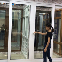 2019 new products popular patio white winterize sliding doors with grills on China WDMA