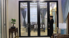 aluminum american the smart collapsible panoramic patio doors single pane 94 x 80 on China WDMA