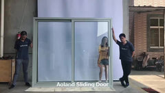 Double glazing aluminum toughened glass sliding door windows and doors with mosquito mesh commercial grade on China WDMA