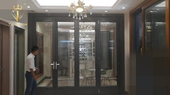 China Factory Supplier Outdoor Glass Aluminum Folding Sliding Patio Door Price on China WDMA