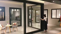 aluminum glazed large lift sliding door with German brand on China WDMA