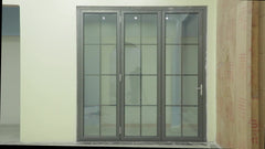 Waterproof Exterior Bi Fold Doors Aluminum Folding Storm Door System on China WDMA