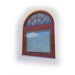 OEM half round aluminium windows replacing fixed window pane in aluminum frame on China WDMA