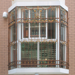 OP-E001 Europe Design Iron Window Grill China Manufacturer Wrought Iron Windows For Window Frame on China WDMA